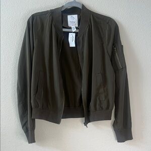 Full Tilt Khaki Bomber Jacket
